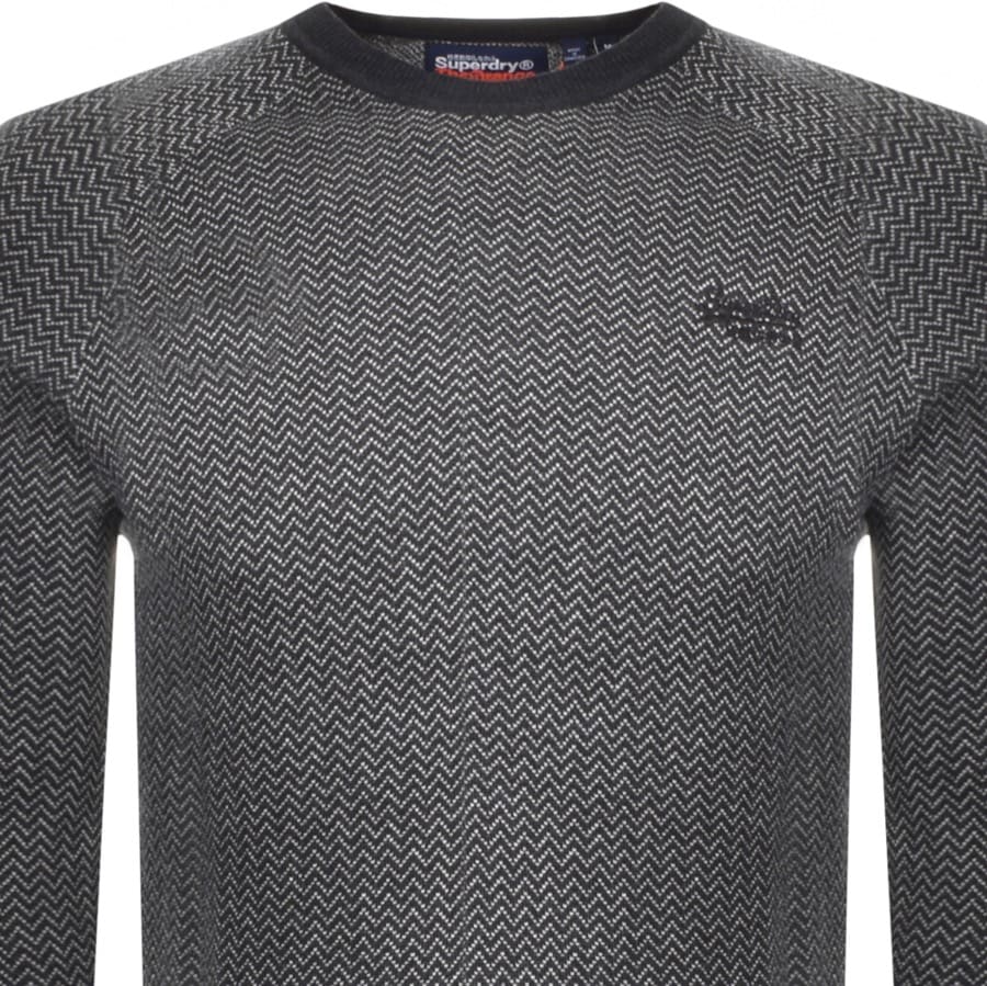 Alternative Image for ProductSuperdry Crew Neck Knit Jumper Grey2